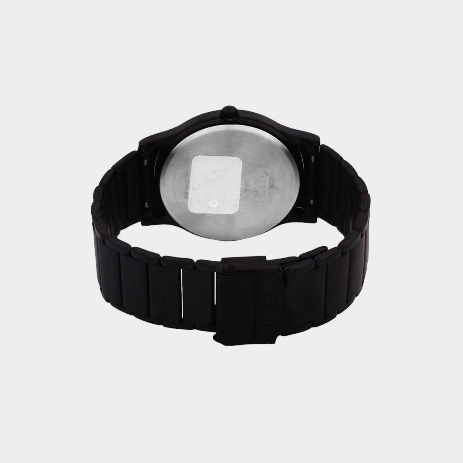 Men's Black Analog Stainless Steel Watch TW000R438