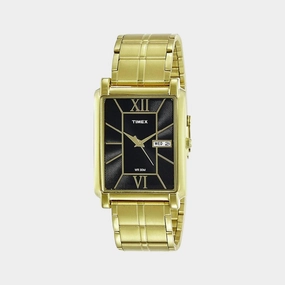 Men's Black Analog Stainless Steel Watch TW000W906