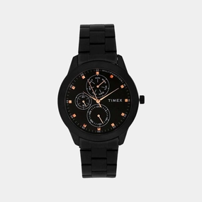 Men's Black Analog Stainless Steel Watch TWEG18502