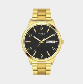 Men's Black Analog Stainless Steel Watch TWTG10005