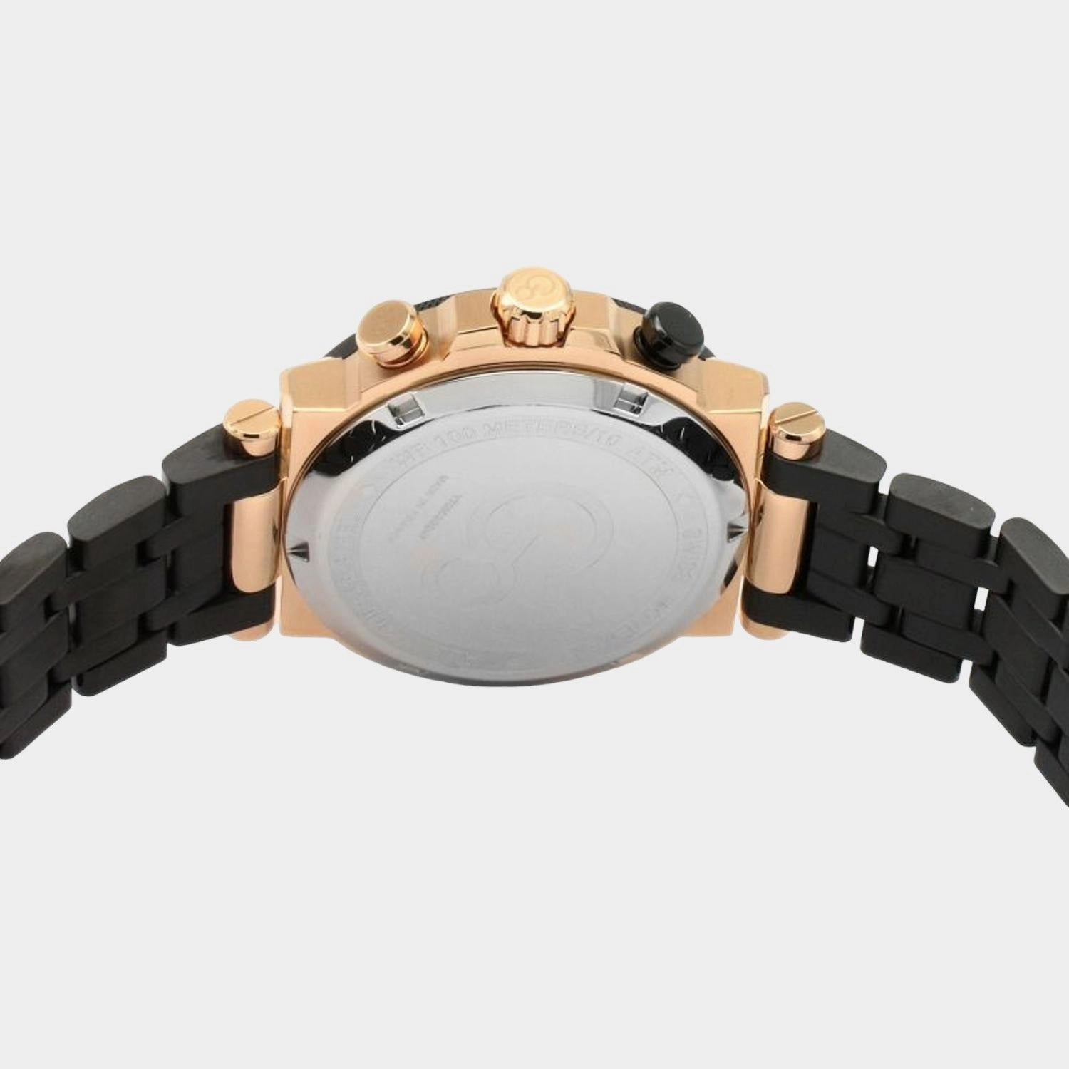 Men's Black Stainless Steel Chronograph Watch Y70002G2MF
