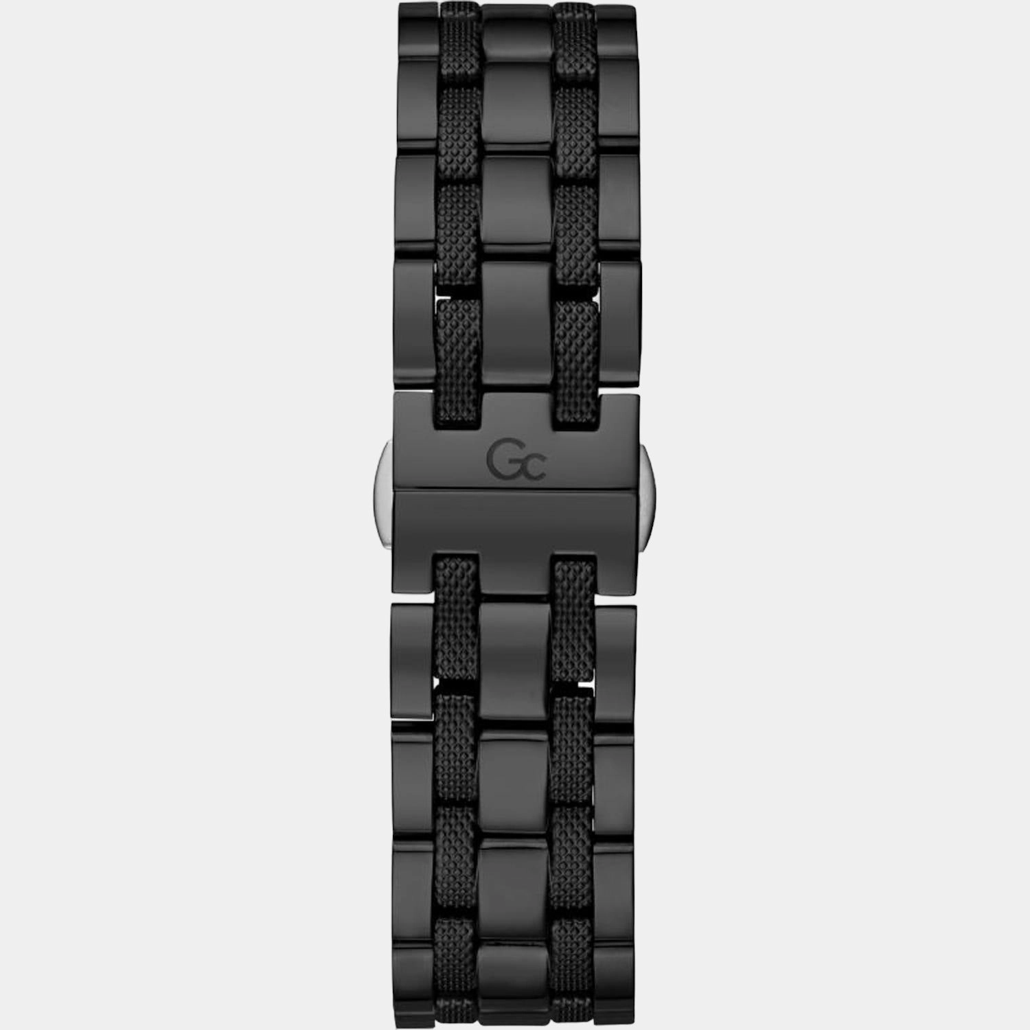 Men's Black Stainless Steel Chronograph Watch Y70002G2MF