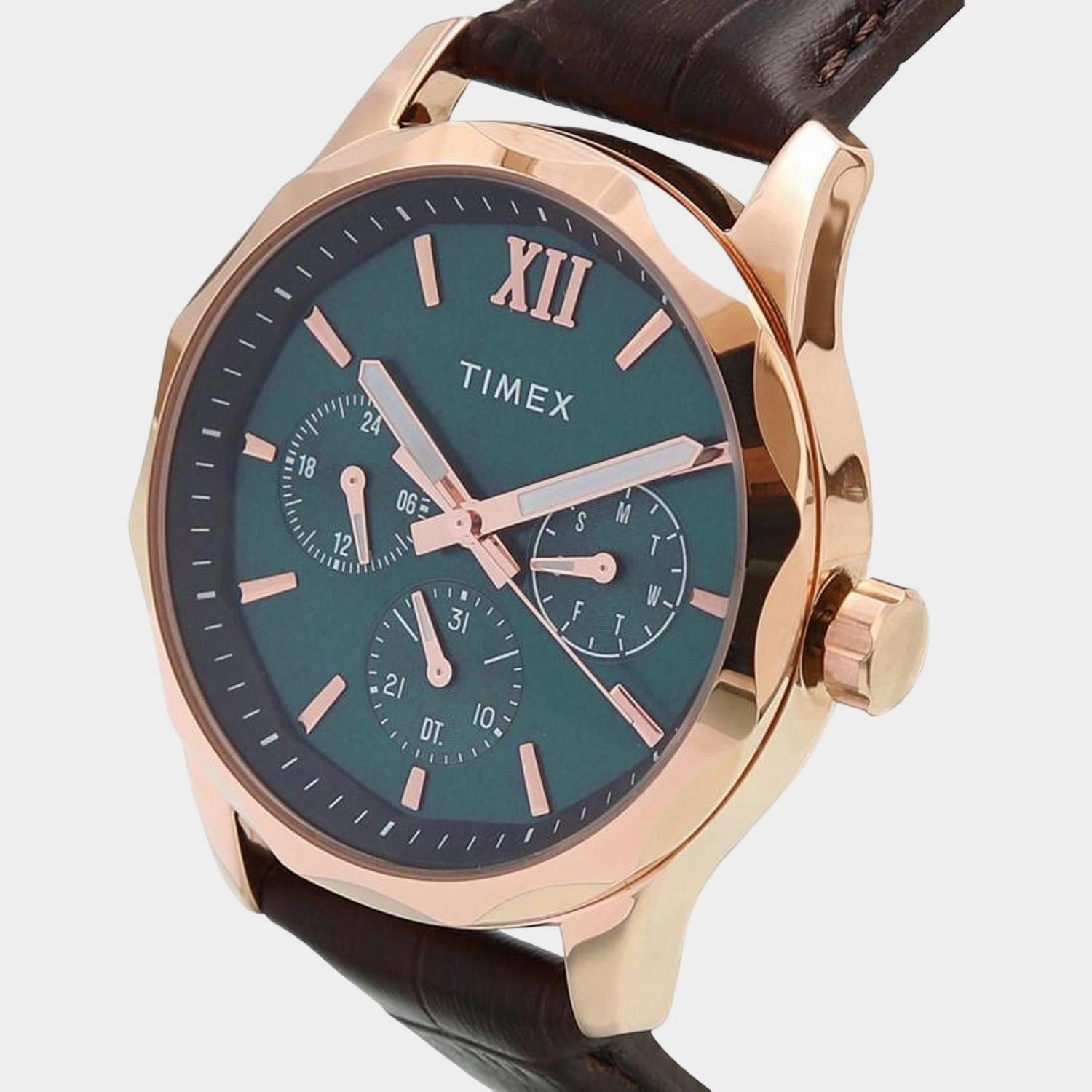 Men's Blue Analog Leather Watch TW0TG7601