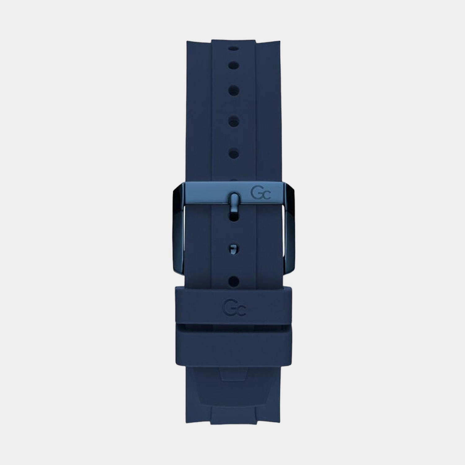 Men's Blue Silicon Chronograph Watch Y81006G5MF