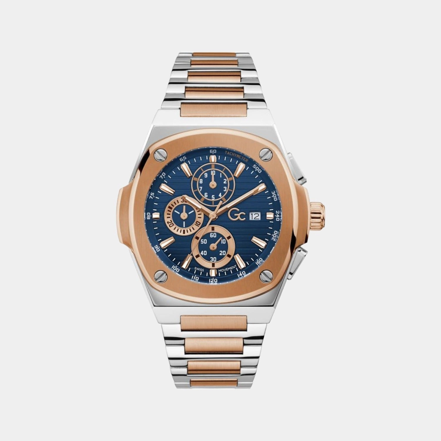 Men's Blue Stainless Steel Chronograph Watch Y99002G7MF