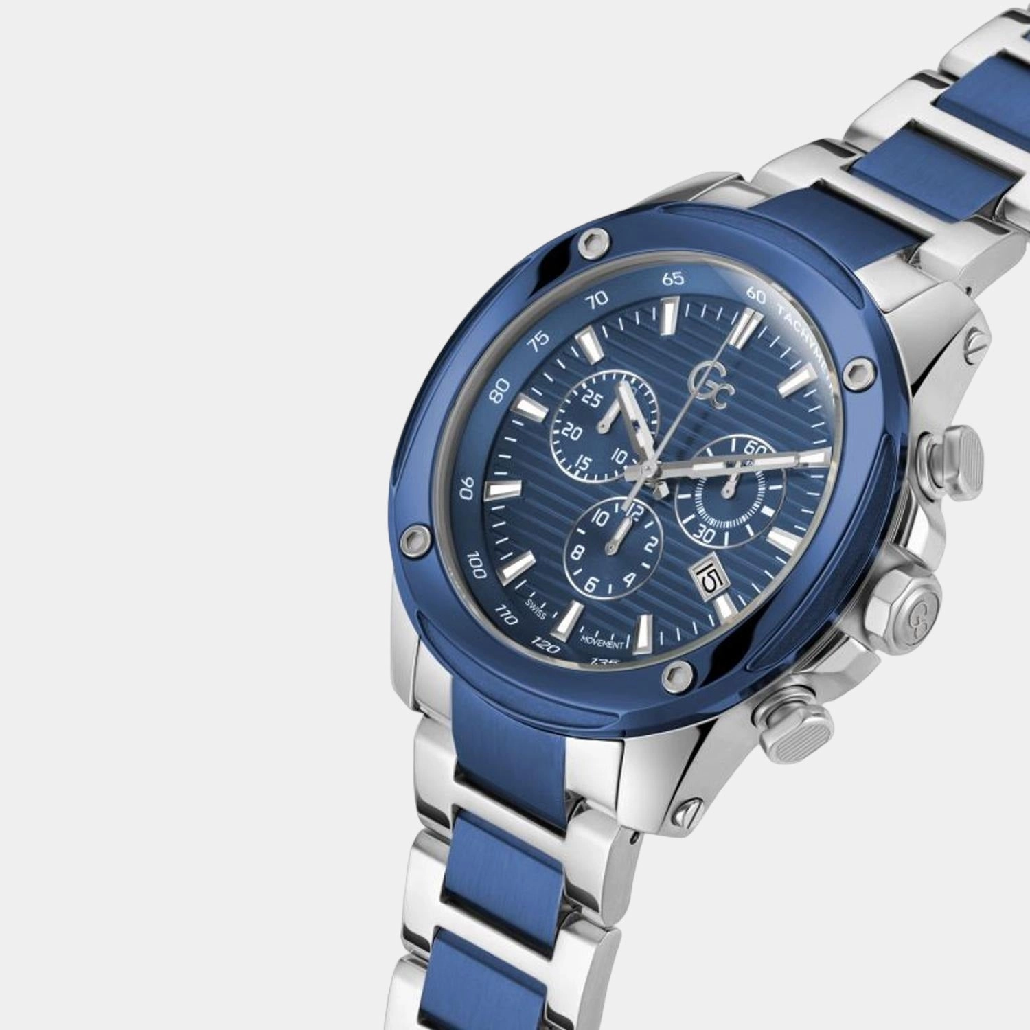 Men's Blue Stainless Steel Chronograph Watch Z13002G7MF