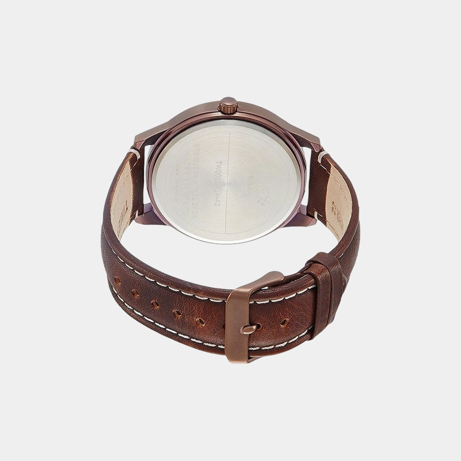 Men's Brown Analog Leather Watch TW000U914