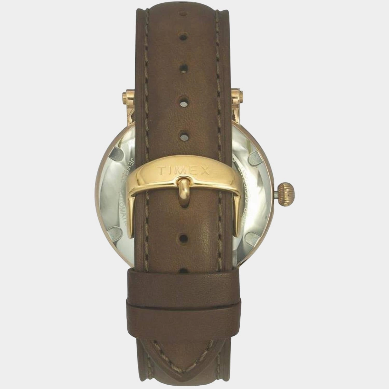 Men's Silver Analog Leather Watch TWEG16715