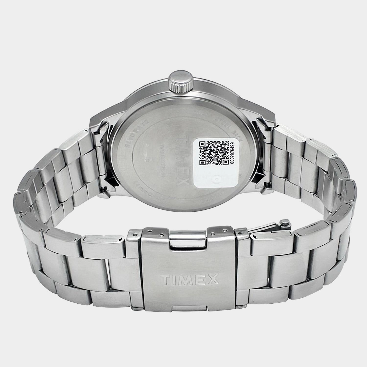 Men's Silver Analog Stainless Steel Watch TWEG19900