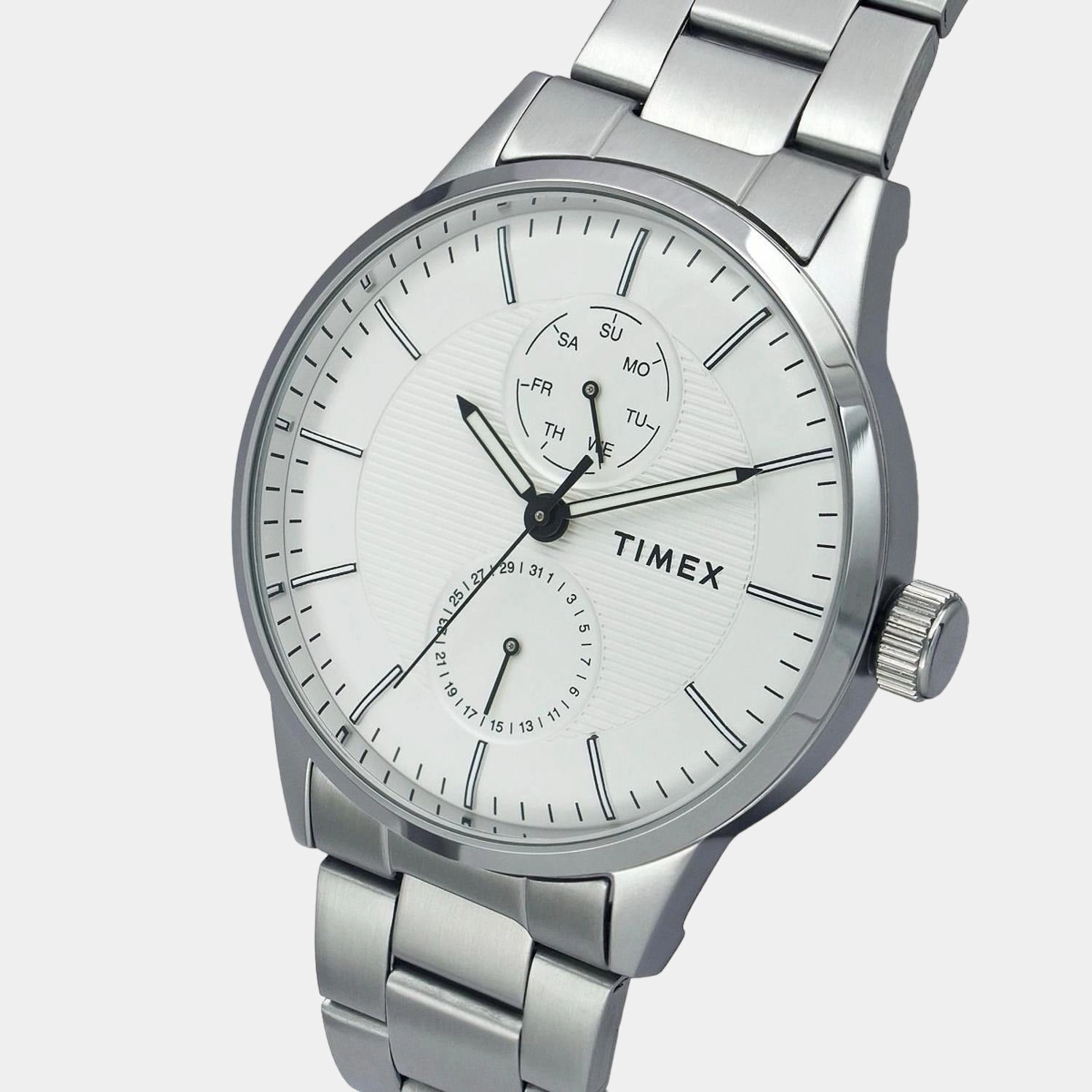 Men's Silver Analog Stainless Steel Watch TWEG19900