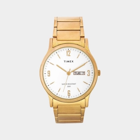 Men's White Analog Stainless Steel Watch TW000R435