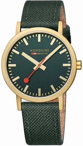 Mondaine Classic Forest Green Watch