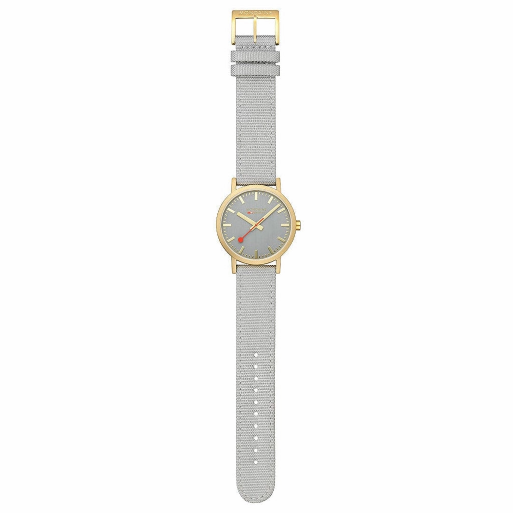 Mondaine Classic Good Grey Golden Watch A660.30360.80SBU