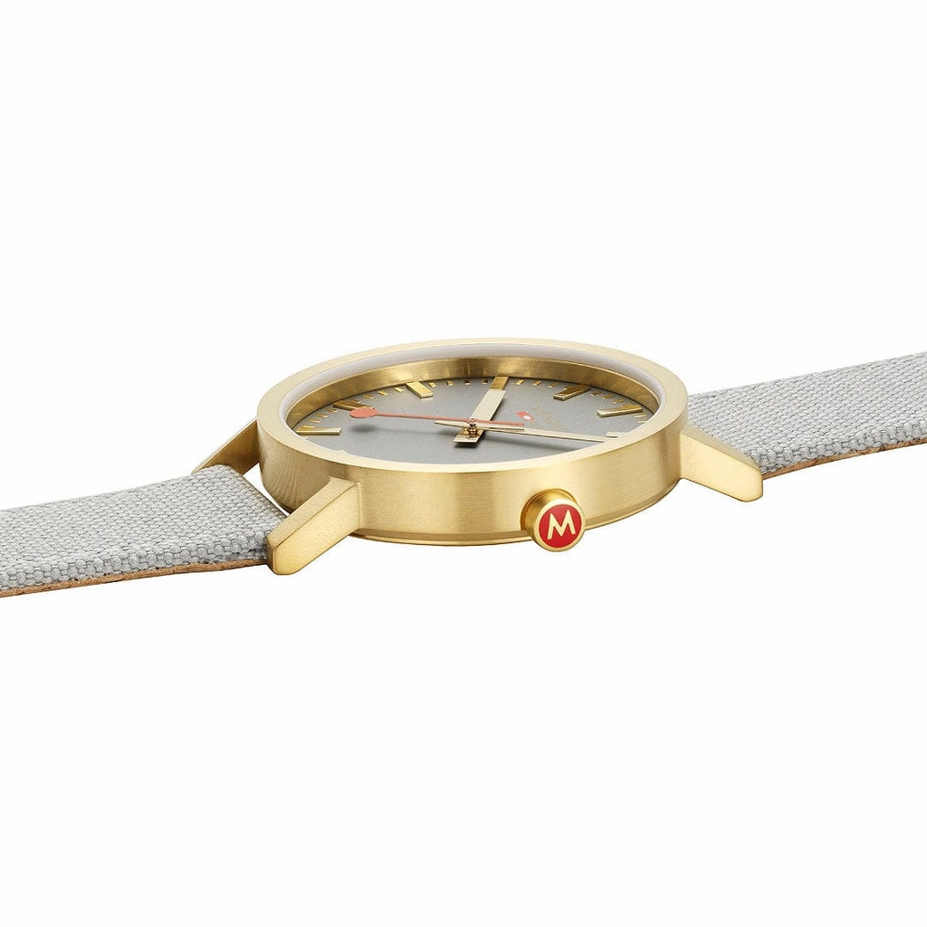 Mondaine Classic Good Grey Golden Watch A660.30360.80SBU