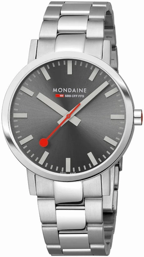 Mondaine Classic Grey Mens Watch