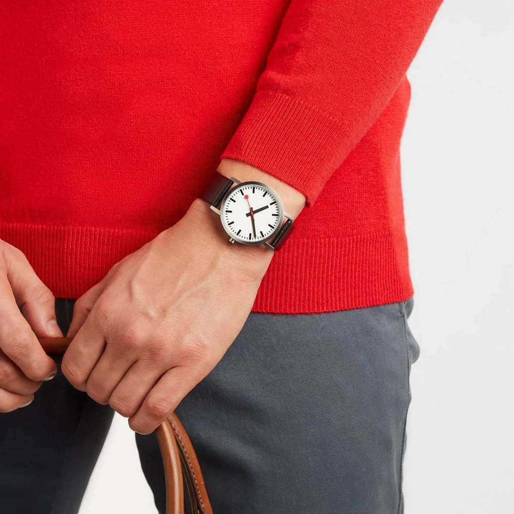 Mondaine Classic Pure White Dial Watch