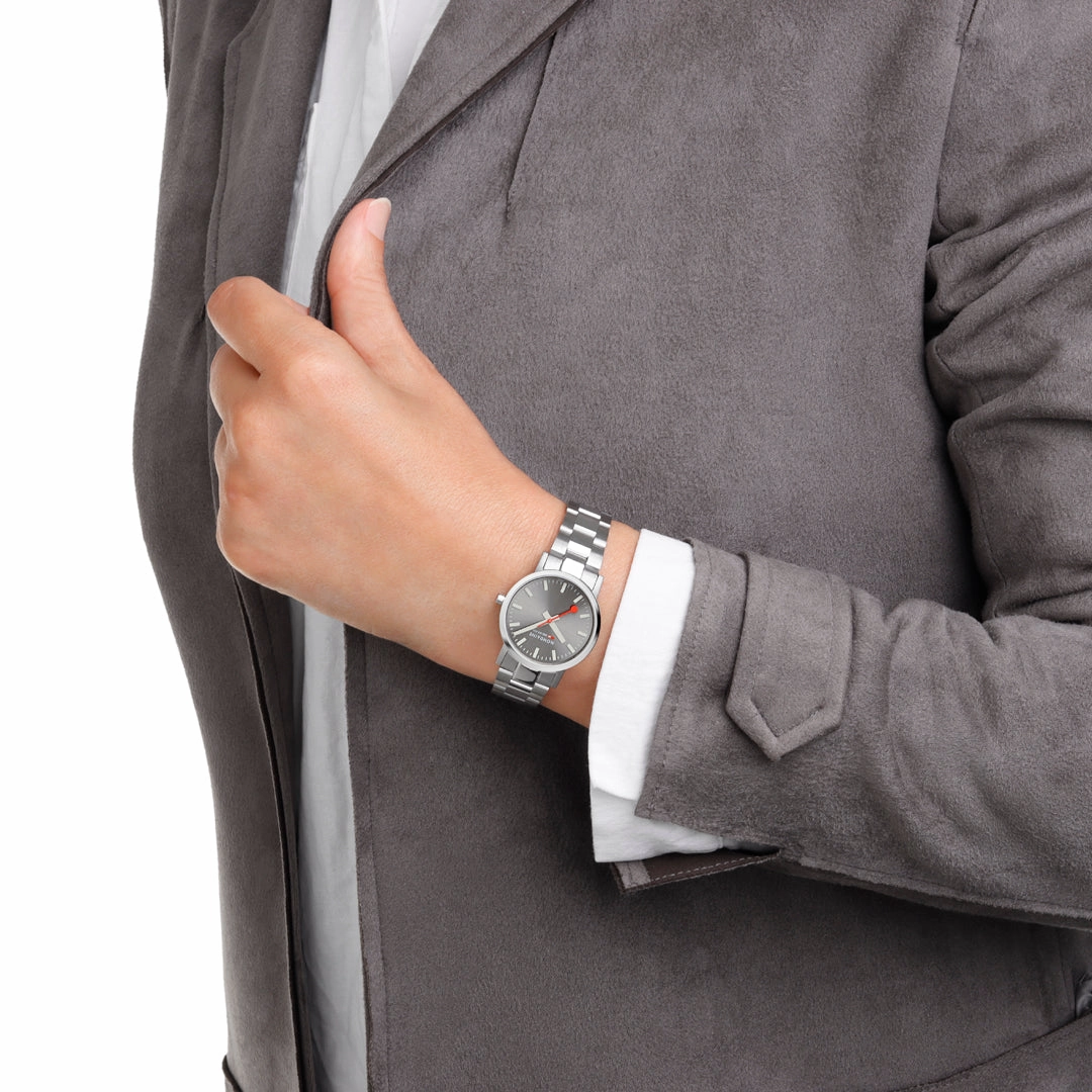 Mondaine Classic Silver Stainless Steel 30 mm Watch A658.30323.80SBJ