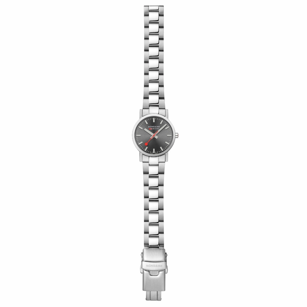 Mondaine Classic Silver Stainless Steel 30 mm Watch A658.30323.80SBJ