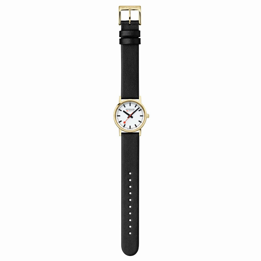 Mondaine Classic White Ladies Watch