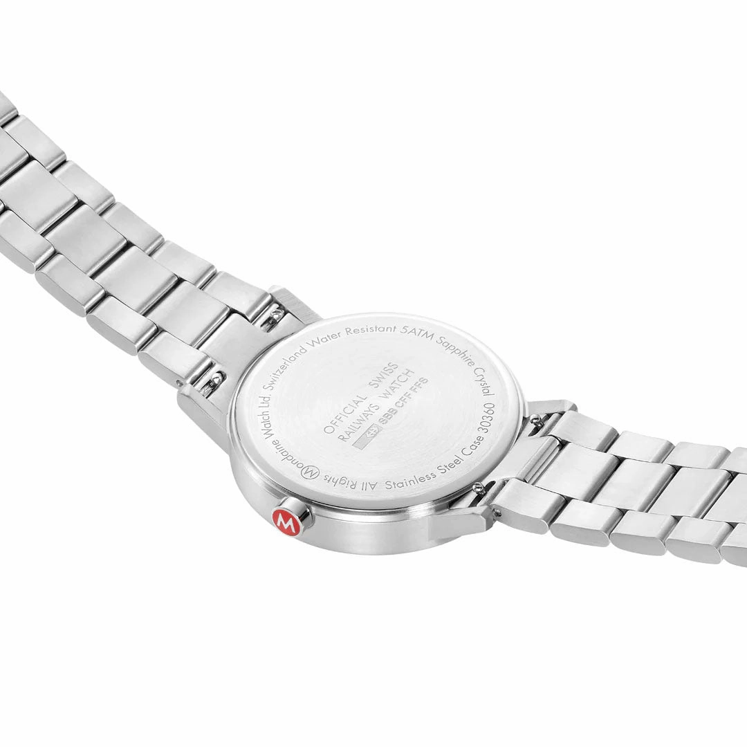 Mondaine Classic White Mens Watch