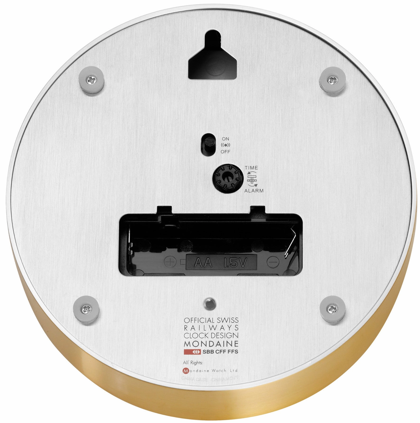 Mondaine Clock Alarm Good Gray Watch