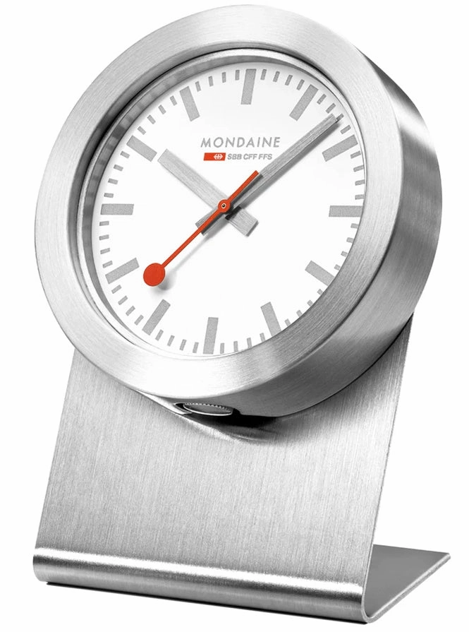 Mondaine Clock Magnet Silver Watch