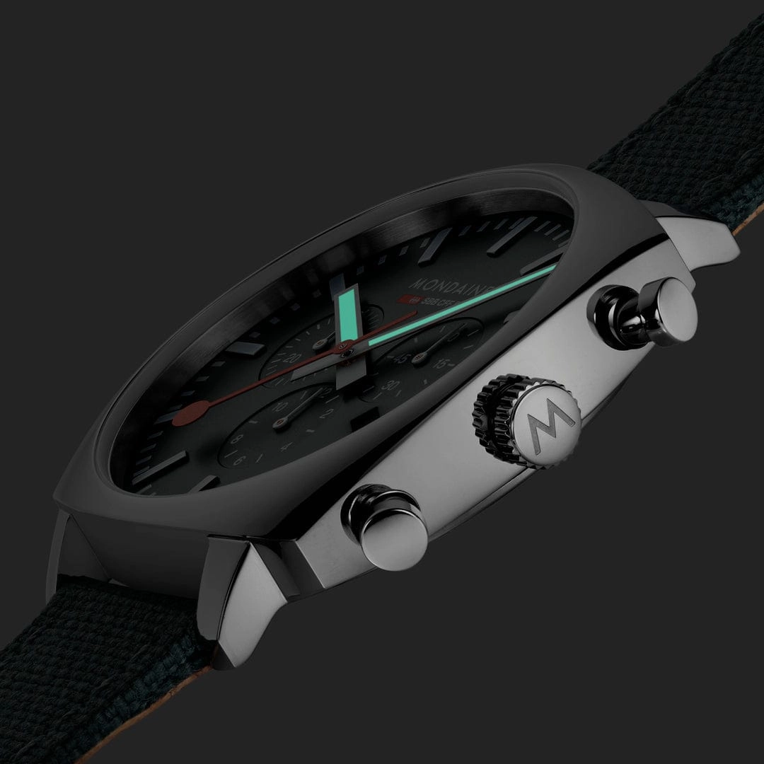 Mondaine Cushion Park Green Watch MSL.41460.LF.SET