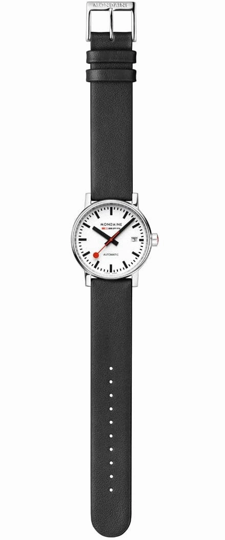 Mondaine Evo2 35mm Grape Leather Watch