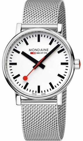 Mondaine Evo2 40mm Steel Watch
