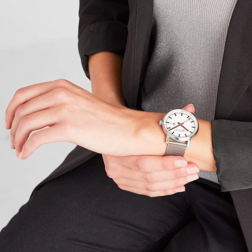 Mondaine Evo2 Big Date White Dial Watch MSE.40210.SM