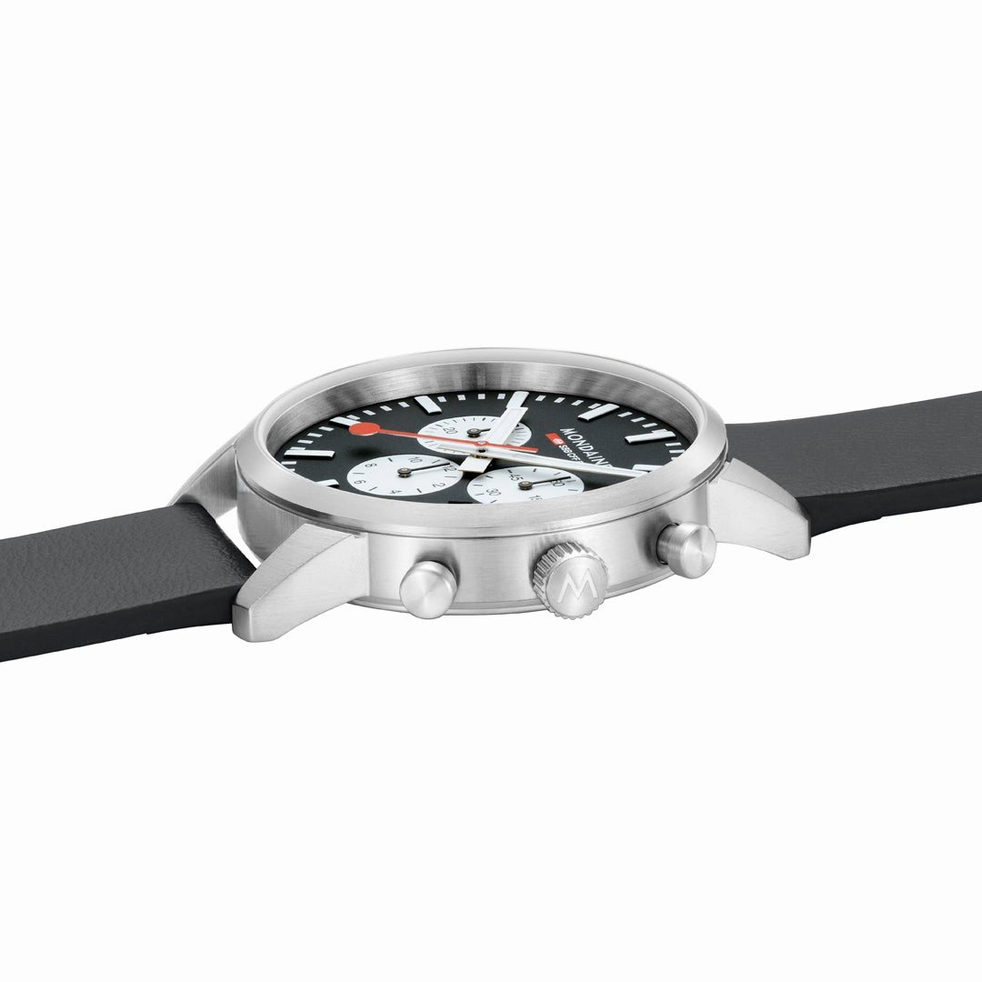 Mondaine Neo Chronograph Super-luminova Vegan Leather, 41 Mm MSD.41420.LBV