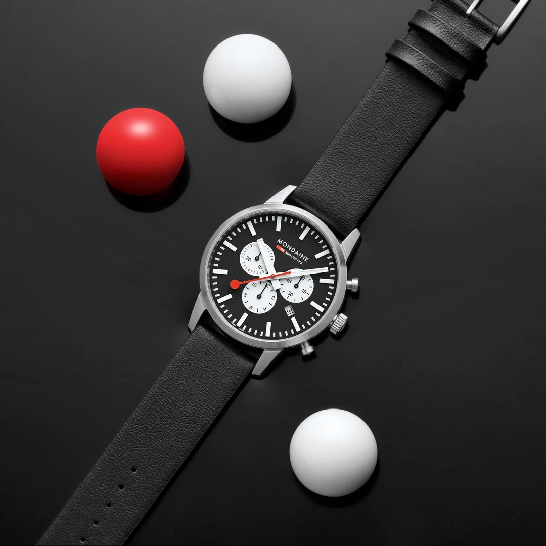 Mondaine Neo Chronograph Super-luminova Vegan Leather, 41 Mm MSD.41420.LBV