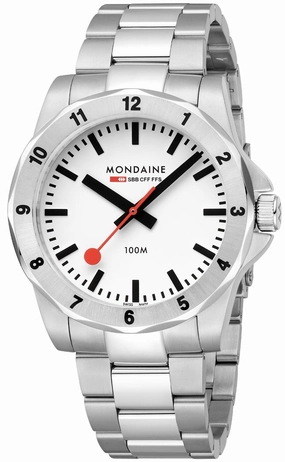 Mondaine Numeri White Watch