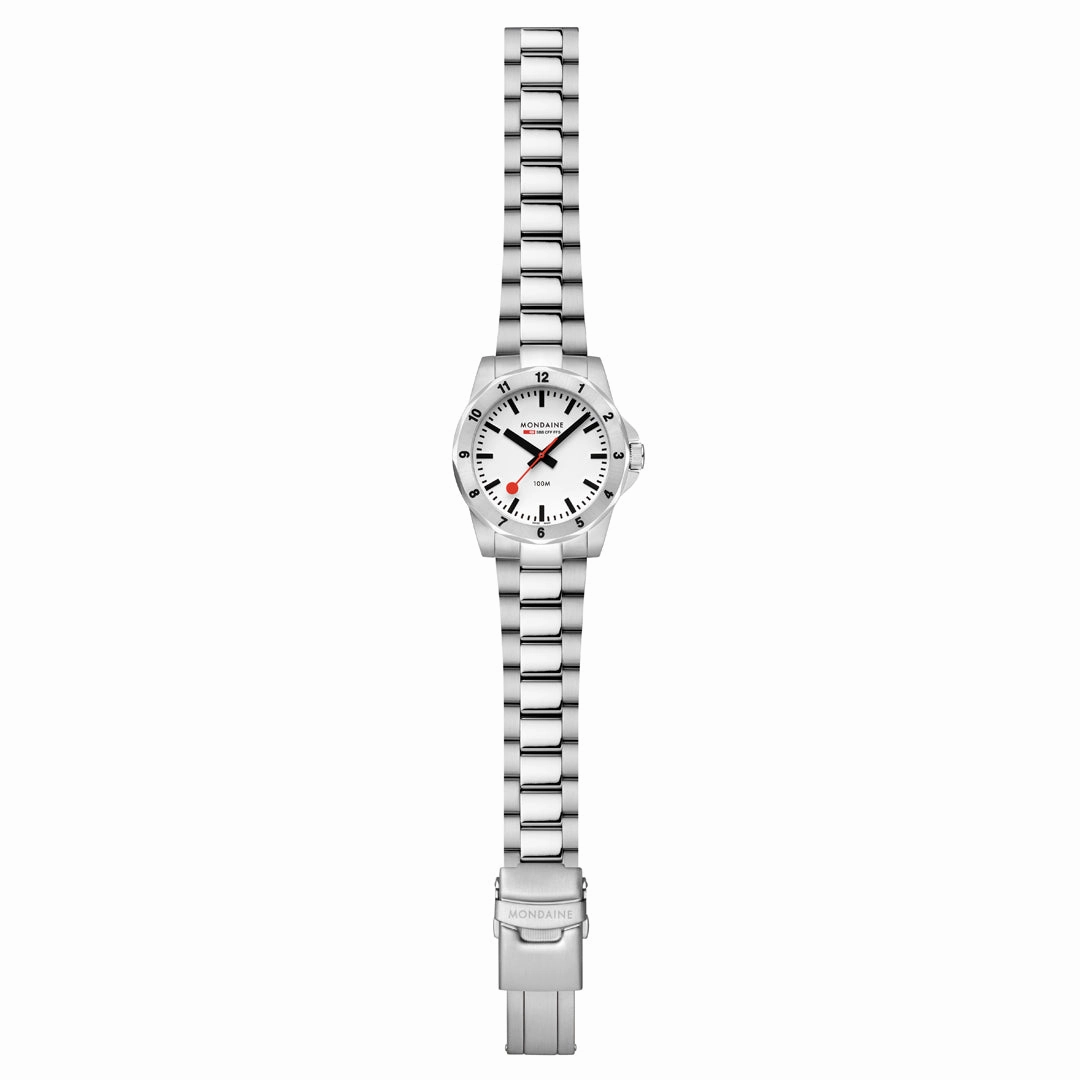 Mondaine Numeri White Watch