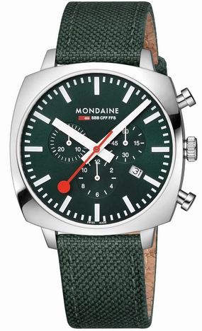 Mondaine Official Swiss Railways Cushion Set Watch