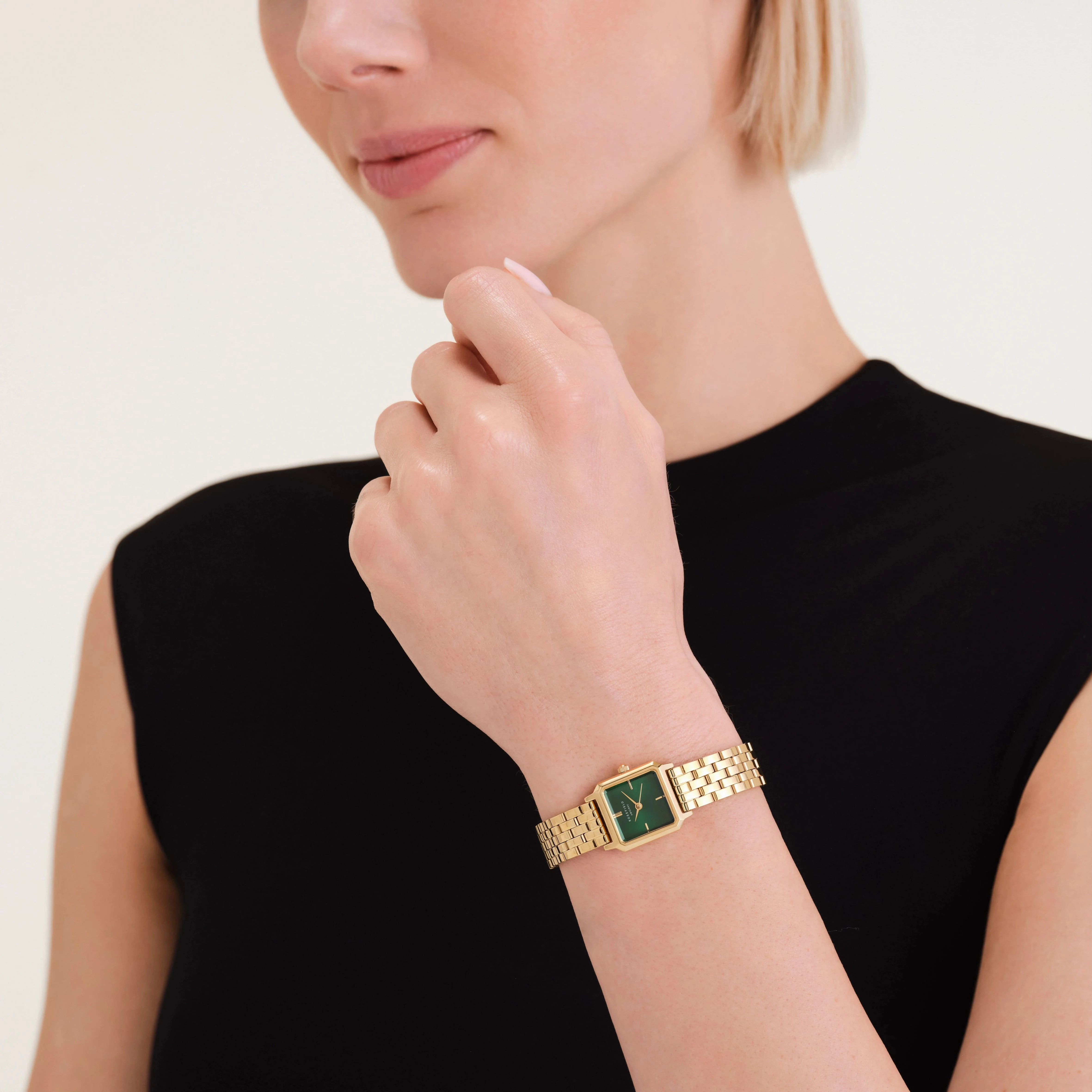 Montre Rosefield Boxelle meraude B05