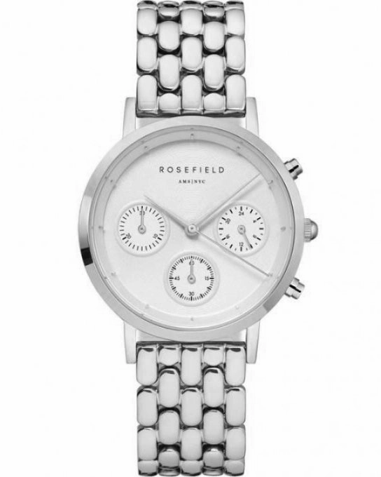 Montre Rosefield GABBY Chrono blanc argent NWG-N92