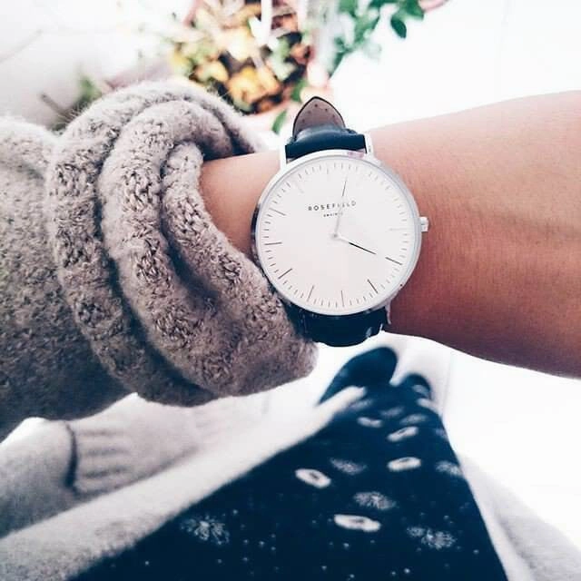 Montre Rosefield The BOWERY White Black Silver BWBLS-B2