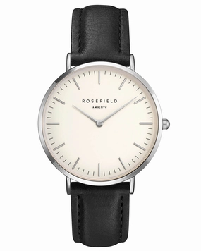 Montre Rosefield The BOWERY White Black Silver BWBLS-B2