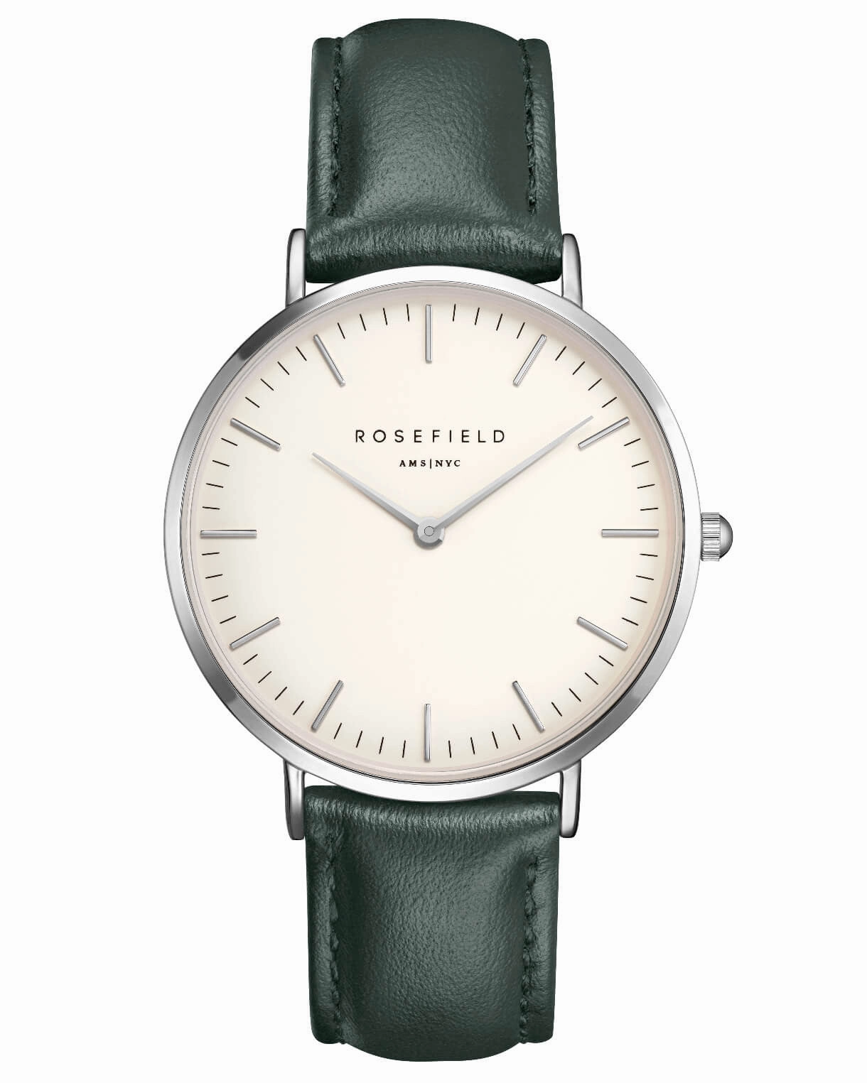 Montre Rosefield The BOWERY White Green Silver BWGES-B17