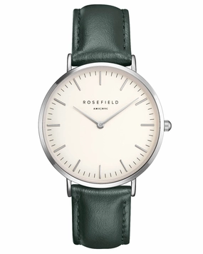 Montre Rosefield The BOWERY White Green Silver BWGES-B17