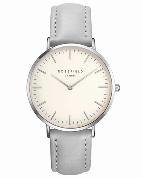 Montre Rosefield The BOWERY White Grey Silver BWGS-B10