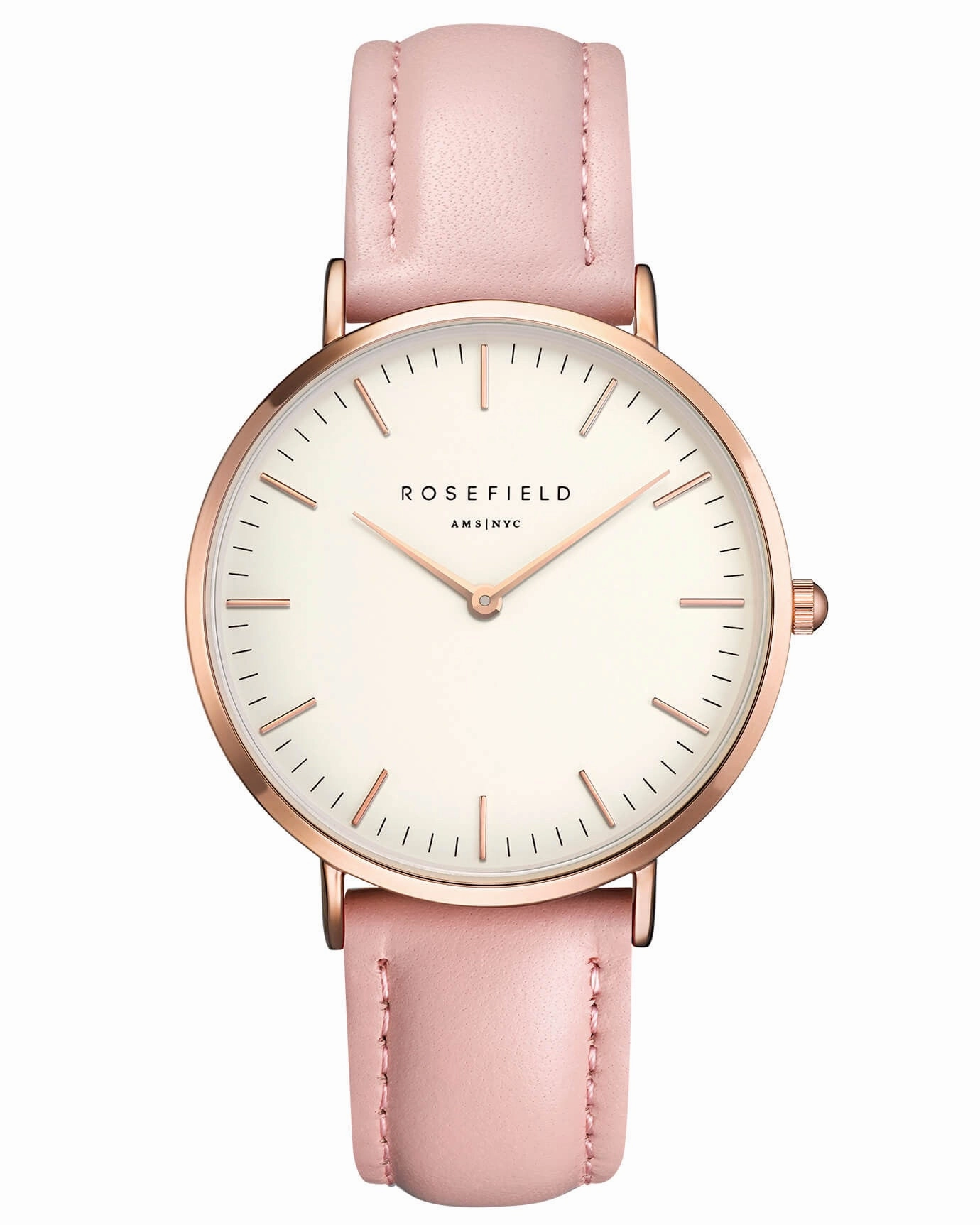 Montre Rosefield The BOWERY White Pink Rose Gold BWPR-B7