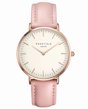 Montre Rosefield The BOWERY White Pink Rose Gold BWPR-B7
