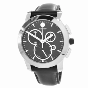 Movado Men's Chronograph Watch - Vizio Carbon Fiber Black Dial Rubber Strap | 0607379