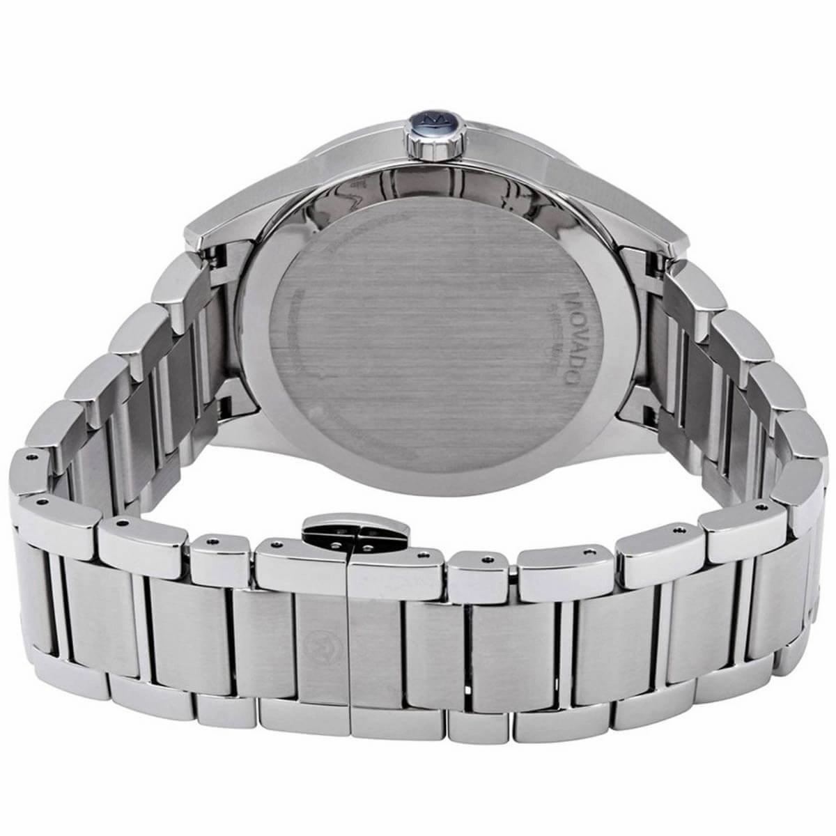 Movado Men's Quartz Watch - Stratus Black Dial Stainless Steel Bracelet | 0607243