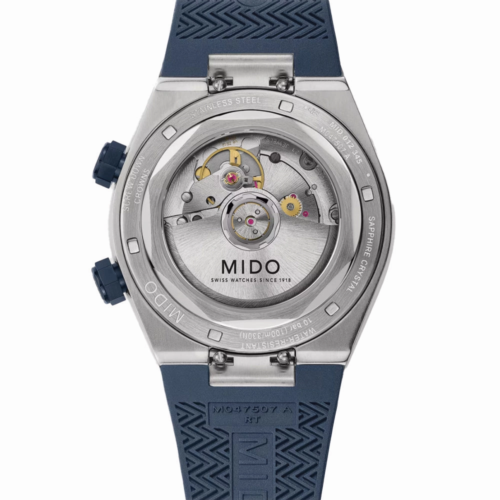 Multifort 8 Two Crowns Automatic 40mm - Blue on Rubber Strap