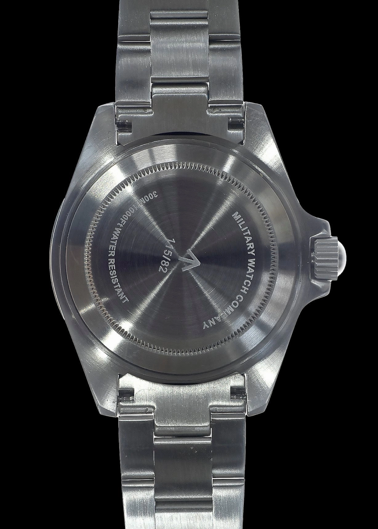MWC 24 Jewel 1982 Pattern 300m Automatic Military Divers Watch with Sapphire Crystal on a Matching Stainless Steel Bracelet (Date Version)