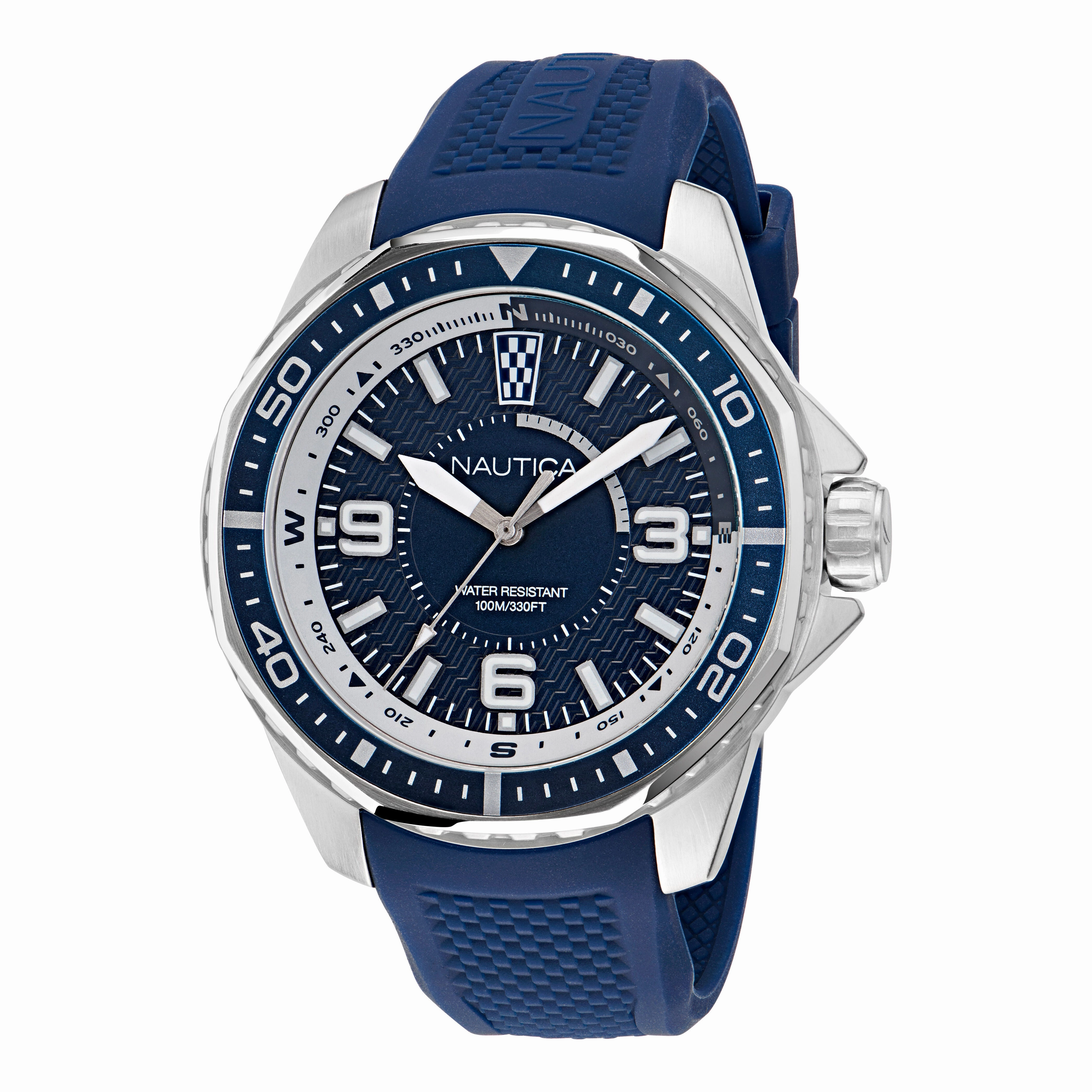 Nautica Koh May Bay 3-Hand Silicone Watch