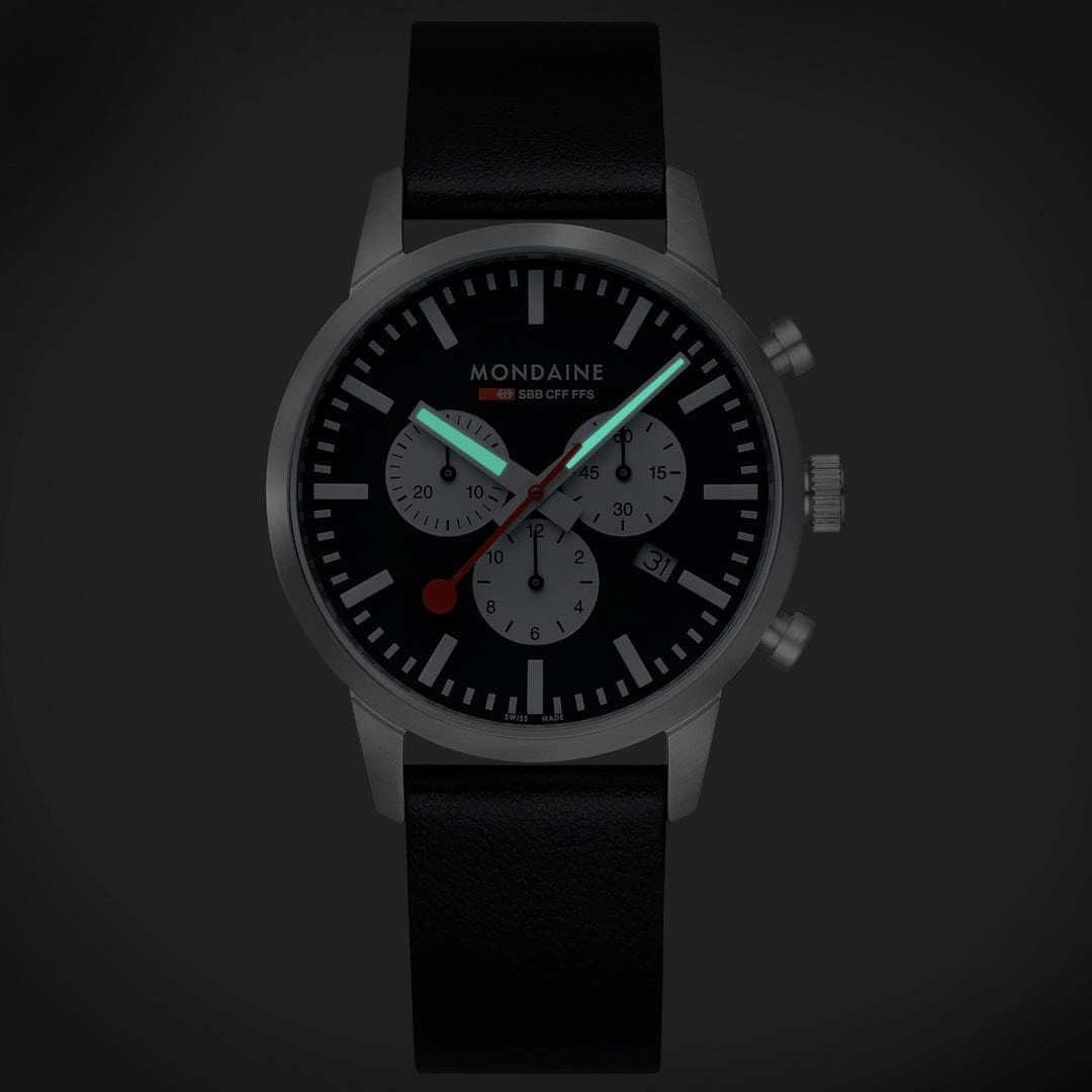 NEO, Brushed Steel, 41 mm, Black Vegan Grape Leather